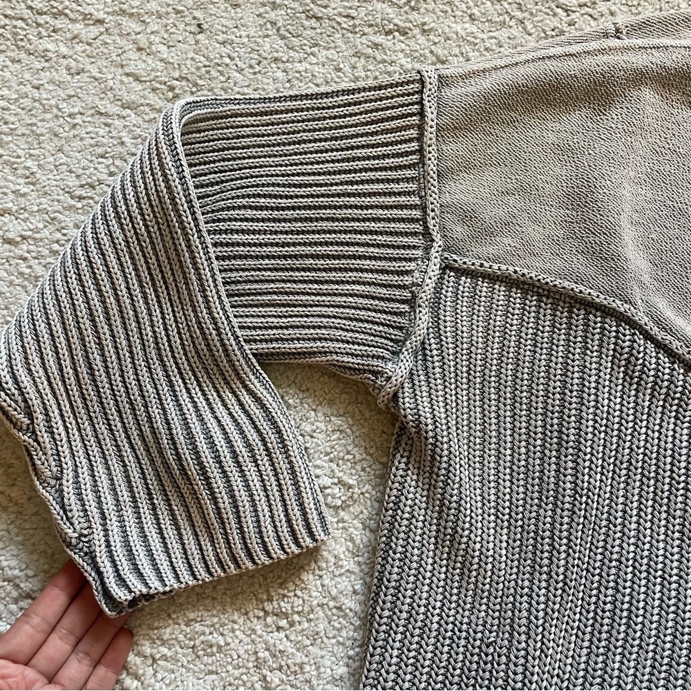 Pilcro and the Letterpress Gray and Cream Cardigan - Picture 8 of 10